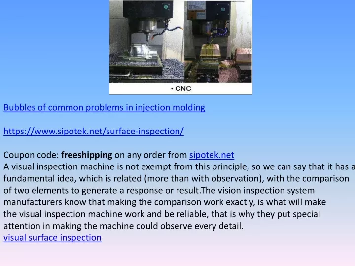 bubbles of common problems in injection molding