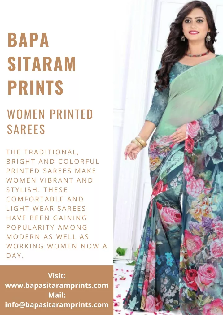 bapa sitaram prints women printed sarees