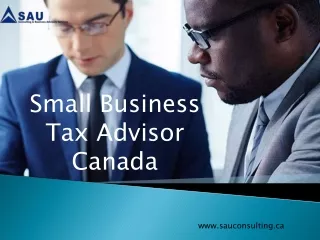 Find Small Business Tax Advisor Canada - SAU Consulting