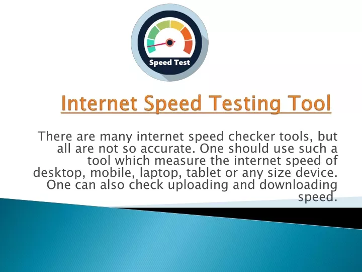internet speed testing tool