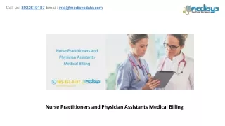 Nurse Practitioners and Physician Assistants Medical Billing