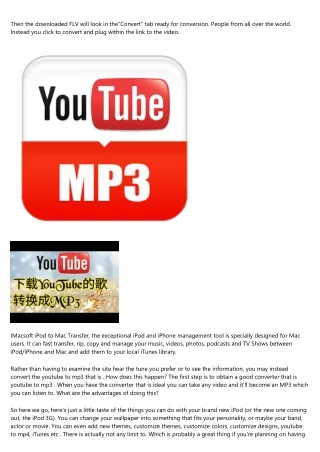 Conversion Of Youtube To Mp3 Is Simple