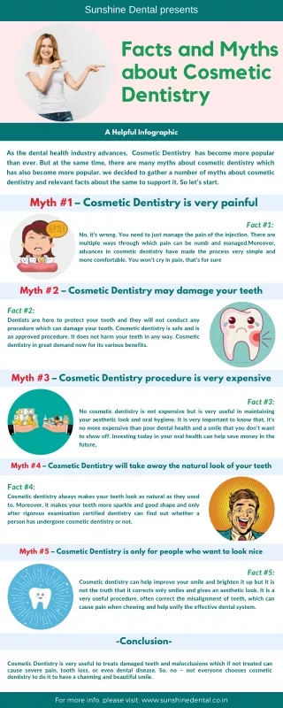 Facts & Myths about Cosmetic Dentistry - Cosmetic Dental Clinic Near Me