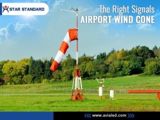 The right signals airport wind cone