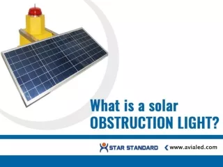 What is a solar obstruction light?