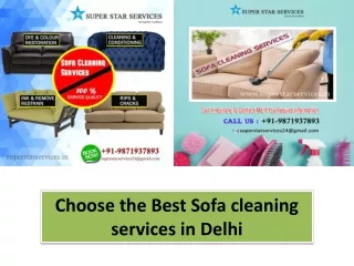 Choose the Best Sofa cleaning services at cheapest price