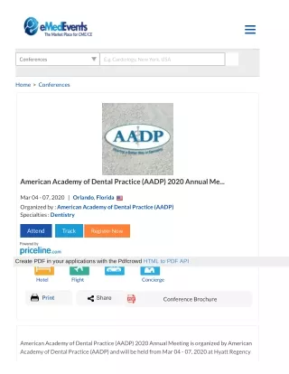 American Academy of Dental Practice (AADP) 2020 Annual Meeting
