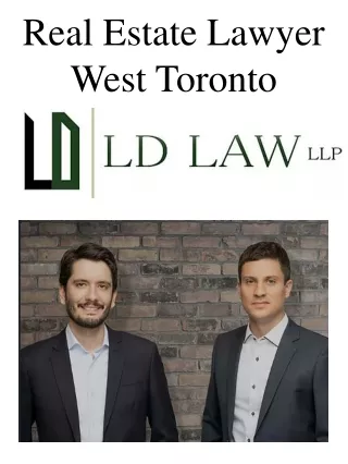 Real Estate Lawyer West Toronto