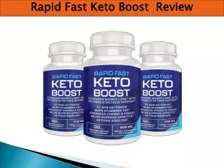 Rapid Fast Keto Boost Review