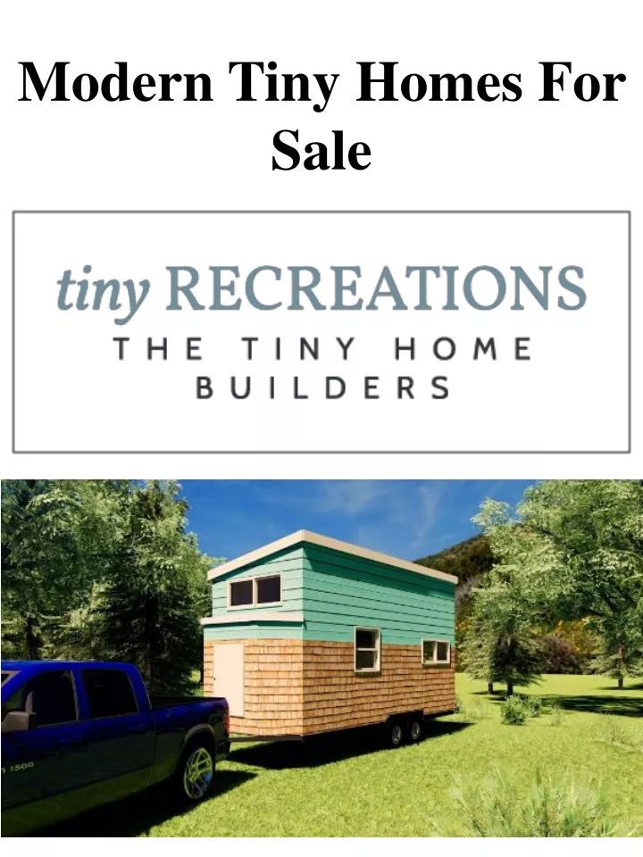 modern tiny homes for sale
