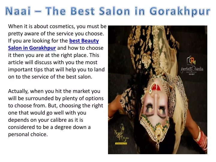 naai the best salon in gorakhpur