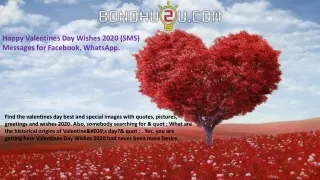 Happy Valentines Day Wishes 2020 (SMS) Messages for Facebook, Whatsapp