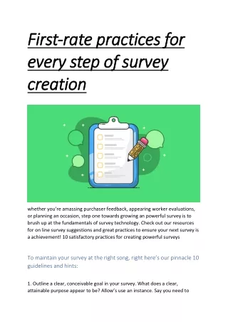 How To Create Awesome Survey