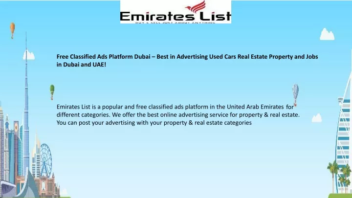 free classified ads platform dubai best