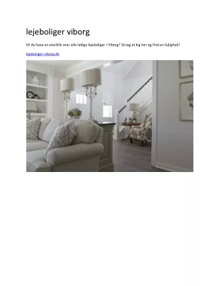 lejeboliger viborg