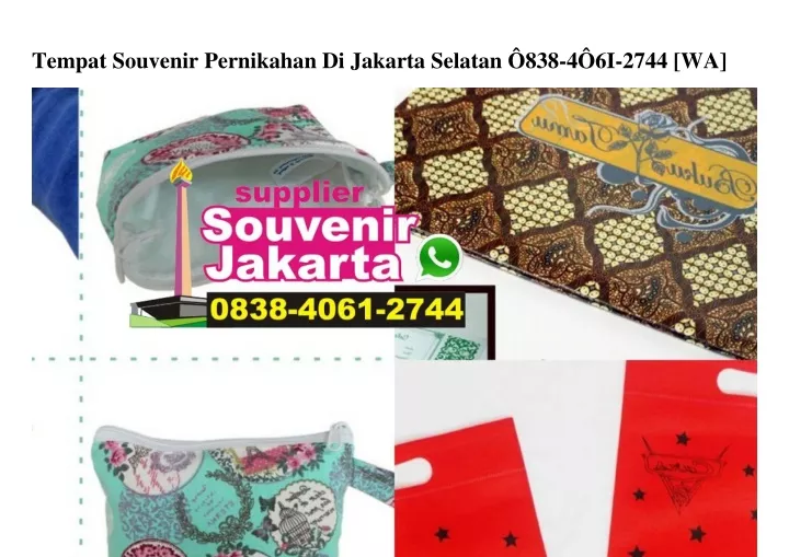 tempat souvenir pernikahan di jakarta selatan