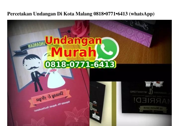 percetakan undangan di kota malang 0818 0771 6413