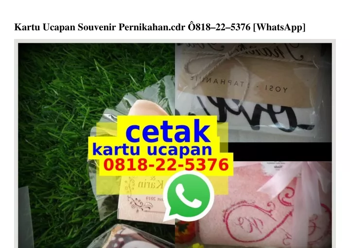 kartu ucapan souvenir pernikahan cdr 818 22 5376