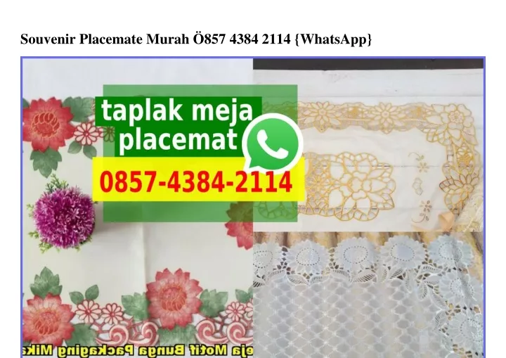 souvenir placemate murah 857 4384 2114 whatsapp