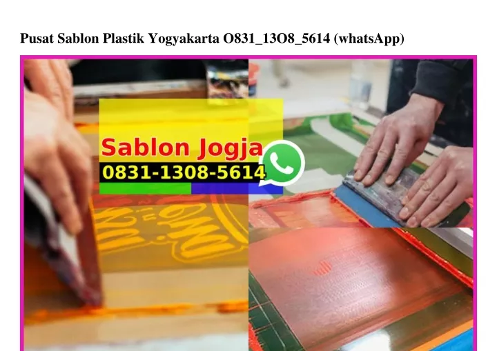 pusat sablon plastik yogyakarta o831 13o8 5614