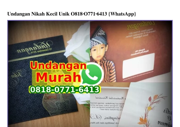 undangan nikah kecil unik o818 o771 6413 whatsapp