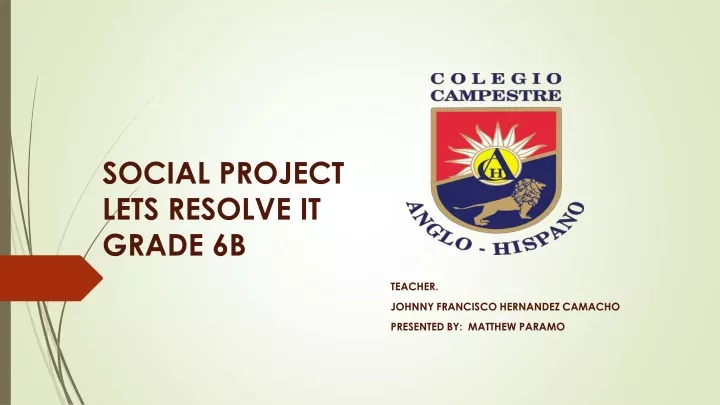 social project lets resolve it grade 6b