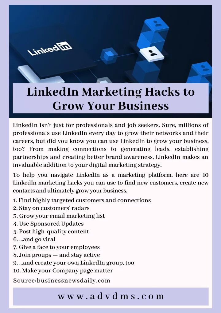 linkedin marketing hacks to grow your business