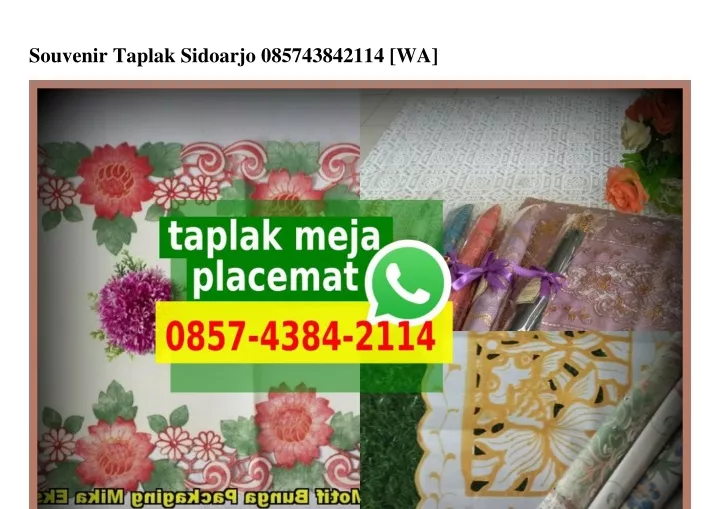 souvenir taplak sidoarjo 085743842114 wa