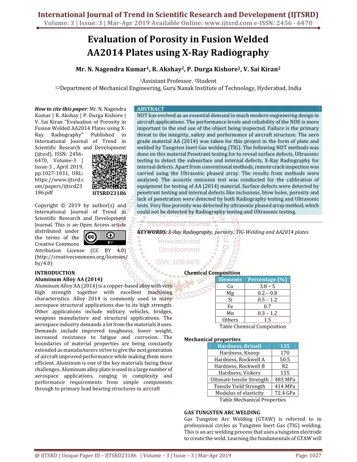 international journal of trend in scientific