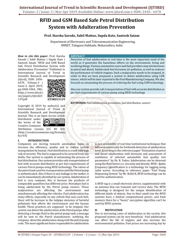 international journal of trend in scientific