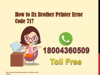 How to fix Brother Printer Error Code 71?