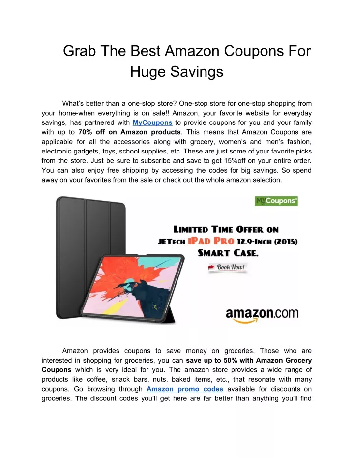 grab the best amazon coupons for huge savings