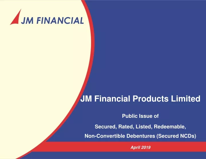 jm financial products limited
