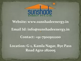 Get Solar Panel System Service in Agra