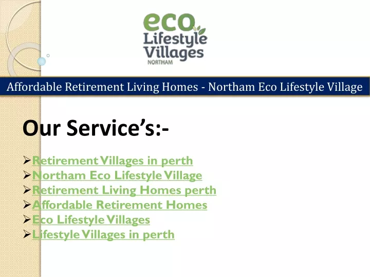 affordable retirement living homes northam