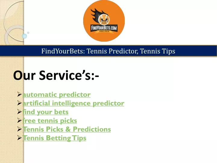 findyourbets tennis predictor tennis tips