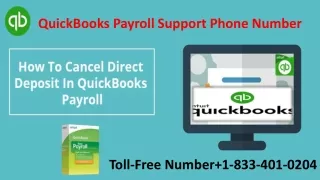 QuickBooks Payroll Support Phone Number 1-833-401-0204
