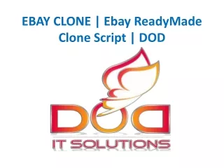 EBAY CLONE | Ebay ReadyMade Clone Script | DOD