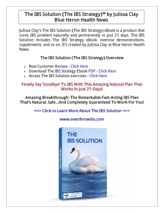 (PDF) The IBS Solution PDF Download: The IBS Strategy by Julissa Clay