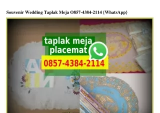 Souvenir Wedding Taplak Meja 085743842II4 [WA]