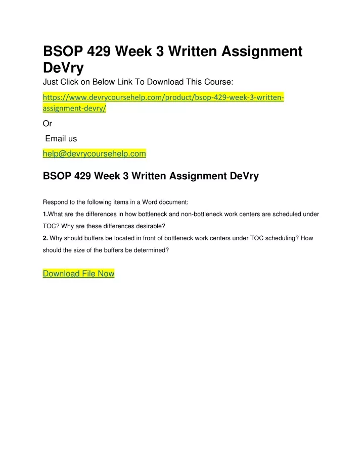 bsop 429 week 3 written assignment devry just