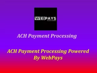 ach payment processing