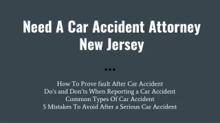 Car Accident Attorney New Jersey