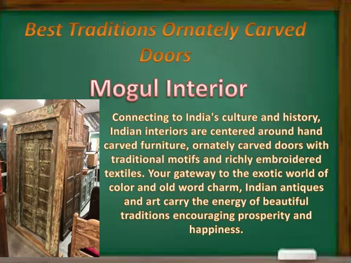 best traditions ornately carved doors