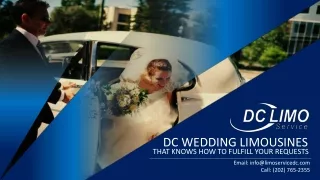 DC Wedding Limos That Knows How to Fulfill Your Requests