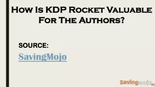 How Is KDP Rocket Valuable For The Authors?
