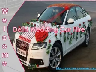 Luxury wedding cars on rents