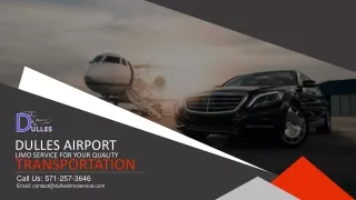 Dulles Airport Car Service for Your Quality Transportation