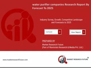 water purifier companies