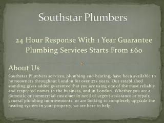 Plumbers In Earlsfield Available 24 /7 in a Day